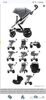 Prodám set kočárek + korba + autosedačka Britax Go Next2