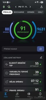 Amazfit helio ring - velikost 8 v záruce Jako nový