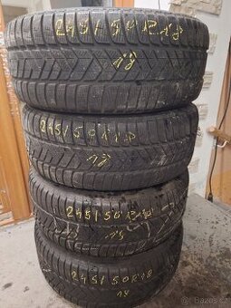 Prodám zimní pneu 245/50/18  100H  Pirelli