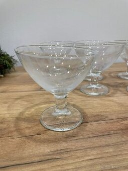 Skleněné dezertní / zmrzlinové pohárky – sada 6 ks