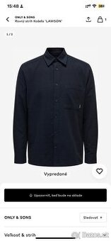 Pánska košela only & sons vel. L