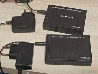 HDMI Extender prodlužovač po síťovém kabelu RJ45 - 1