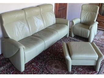 Luxusní moderní kožená souprava 3+1,2706