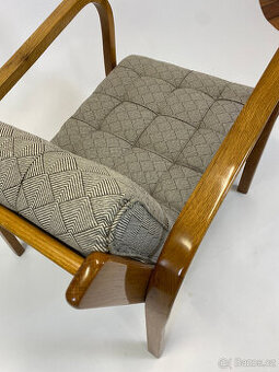 Krásná křesla Kropáček po renovaci, dub, šelak TOP