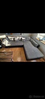 Rozkládací rohový gauč s úložným prostorem