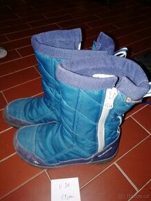 Zimní nepromokavé boty Decathlon Quechua velikost 30 - 19 cm