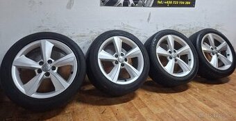 Alu kola R16 5x100 AUDI + letní pneu 215/45/16