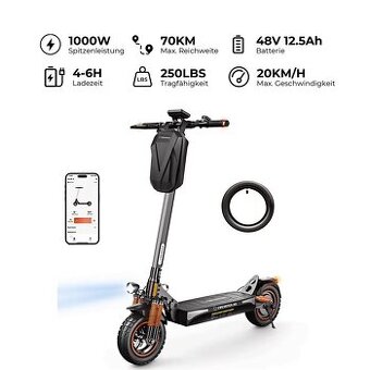 Elektrokolobezka IScooter T4 1000w nová