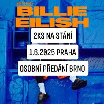 Billie eilish praha 1.6. 2 lístky stání