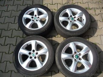 ALU KOLA ŠKODA ANTARES 5x100 ,FÁBIA I,II, ROOMSTER 195/55R15