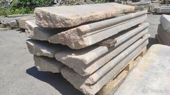 Staré kamenné schody, žulové schody, schod, 10 ks