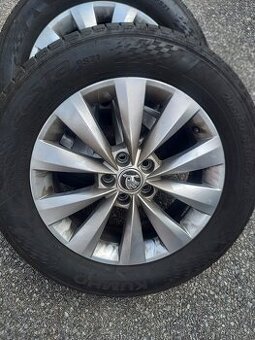 Pěkná letní ALU sada Š.Kamiq/Scala+205/60R16 Bridgestone