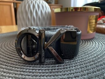 Pásek ck , černý, stříbrný - 1