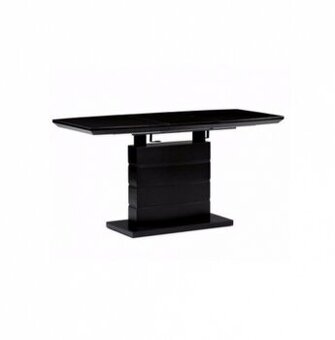 HT-420 černý rozkládací jídelní stůl
