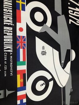 Starý plakát, SILNIČNÍ ZÁVOD MOTOCYKLŮ JIČÍN 1972