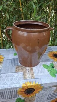 Stará keramická dóza ,Kamenáč, výška 33 cm