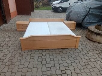 Postel 180x200-2ks noční stolky