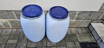 Plastové sudy 70l hranaté se sponou - 1