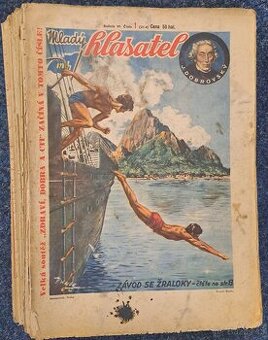 Prodám časopis Mladý hlasatel - ročník 6 - Jaroslav Foglar