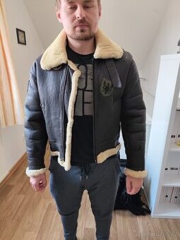 Letecká kožená bunda B3 Bomber Sheepskin Shearling