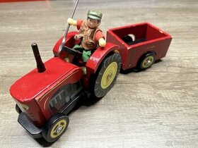 Dřevěný traktor Le Toy Van Bertie
