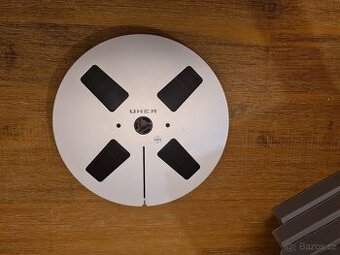 7 x ALU cívka UHER 18cm s páskou MAXELL v archivní krabici - 1