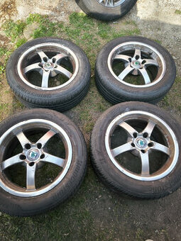 4x alu (5x112) letní pneu 205/55 r16 (7 mm)