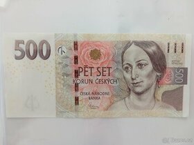 Cenná bankovka 500 Kč, série R - 1