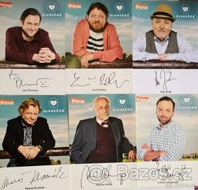 Prodám podpisové karty /autogram ze seriálu SLUNEČNÁ