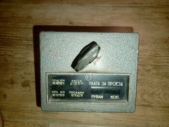 Vzácný Retro SSSR TAXAMETR mechanický měřič jízdného