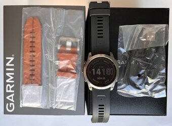 Garmin Fenix 7X Sapphire Solar + kožený řemínek – výborný st