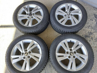 Originál alu kola 15" na Škoda Fabia III. letní nové pneu