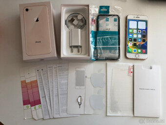 > APPLE iPhone 8 Gold 64GB MQ6J2ZD/A + příslušentví TOP