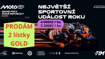 Prodám 2 lístky na MOTO GP BRNO 18 - 20.7.2025