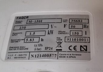 Elektrický ohřívač vody (bojler) FAGOR M-150 L