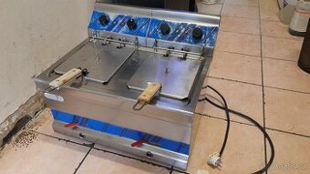 Elektrická fritéza GLT na 2x 8 l oleje (2x  230V, 2x 3 kw