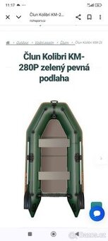 Člun kolibri km 280p pevná podlaha+ vysokotlaká