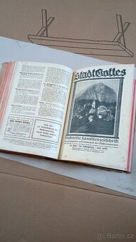 Stadt Gottes stará kniha 1925 + časopisy