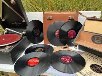 Gramofon COLUMBIA 1925 + desky