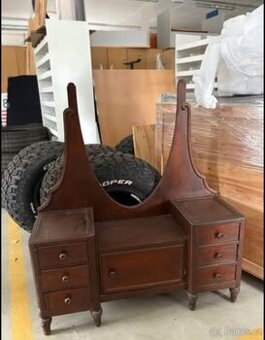 Starožitná psycha/toaletka se zrcadlem