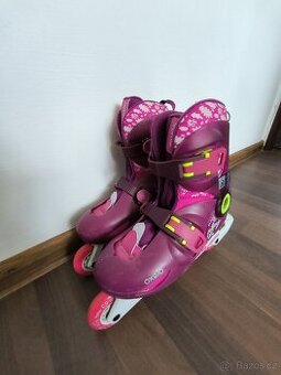 Dětské dívčí kolečkové brusle vel.32-34