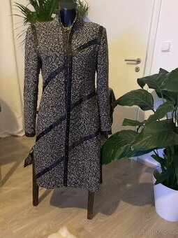 Mango kasmirovy tvidovy cerny sedy damsky 38