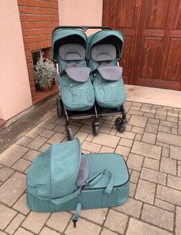 Dvojkočárek EasyGo Duo Echo Sage Green