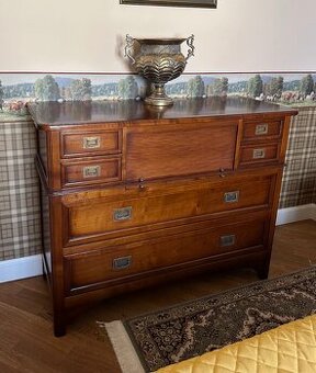 Starožitný psací dřevěný sekretář (NN16)