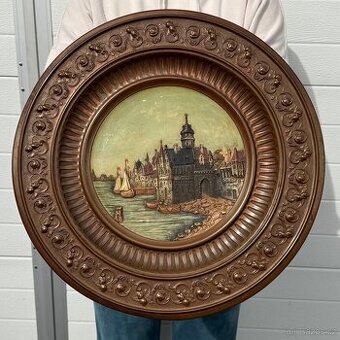 1ze2 Johannes Maresch sbírkový talíř 19.stol top kus