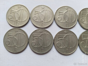 12x 50 haléřů Československo