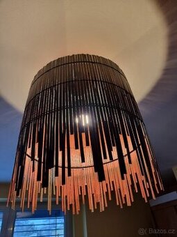 lustr IKEA E27 hnědý, průměr 50 cm