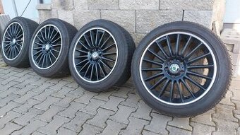 Alu kola 5x112 r18 škoda Karoq letní pneu