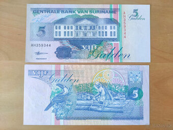 SURINAM - 5 gulden