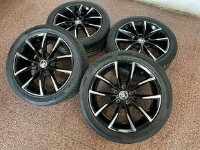 ALU Škoda 5x112 r17 letní pneu 5,5mm